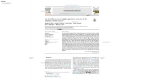 Are there fitness costs of adaptive pyrethroid resistance in the amphipod, Hyalella azteca?*